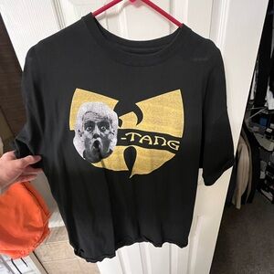 Ric Flair - Wu-Tang Clan Black T-Shirt with Gold Logo